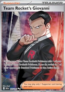 Team Rocket's Giovanni (Destined Rivals) Pokemon card scan