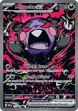 Morpeko ex (Pitch Black) Pokemon card scan